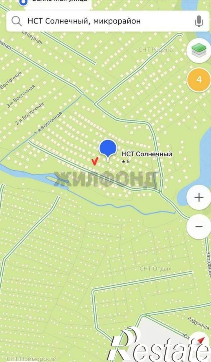 Земельный участок Солнечный территория снт