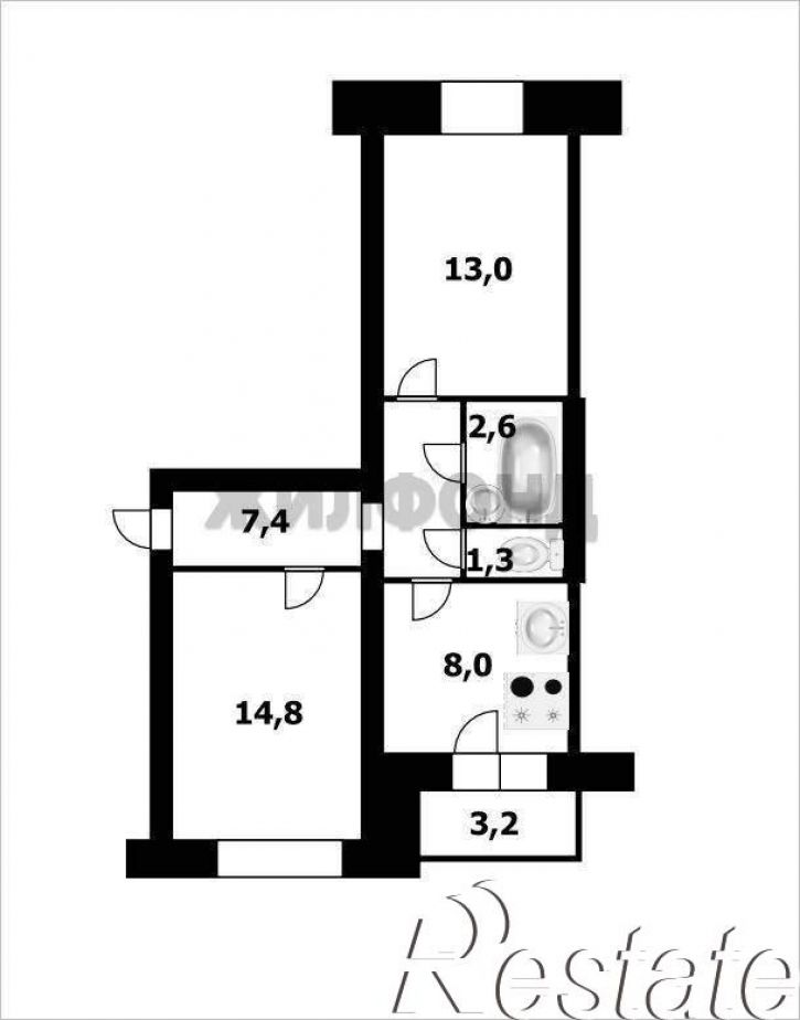 Комната Каунасская улица, д.1/1