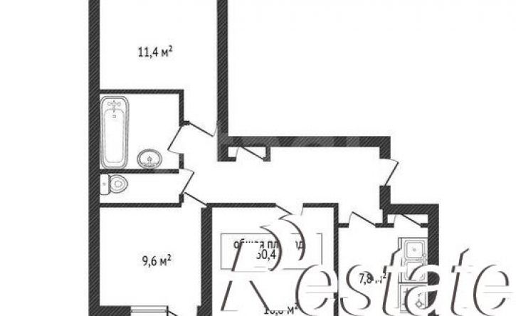 3-комн квартира Выборная улица, 110,  д. 110