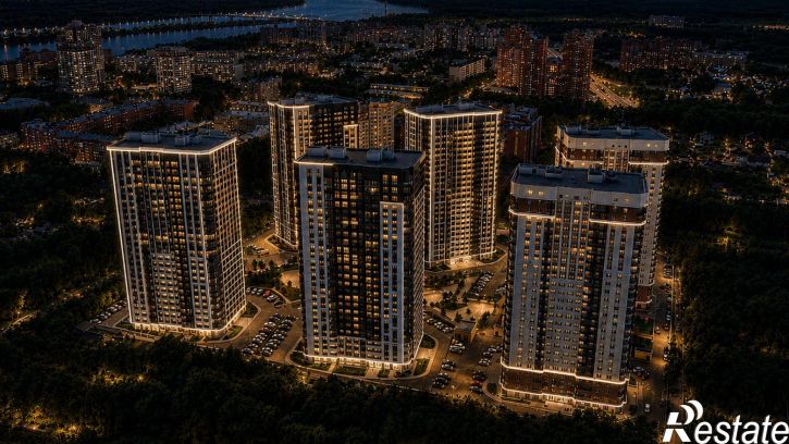 1-комн квартира в новом доме улица Аникина