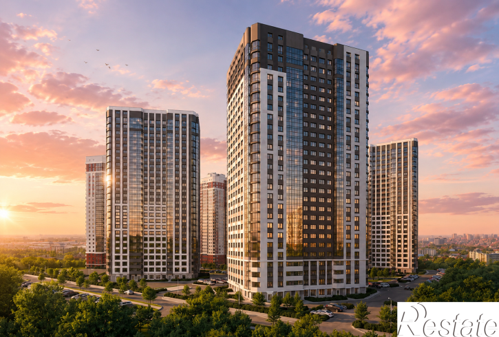 1-комн квартира в новом доме улица Аникина