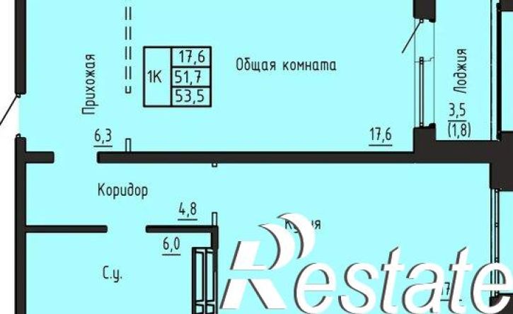 1-комн квартира в новом доме Южно-Чемской жилмассив